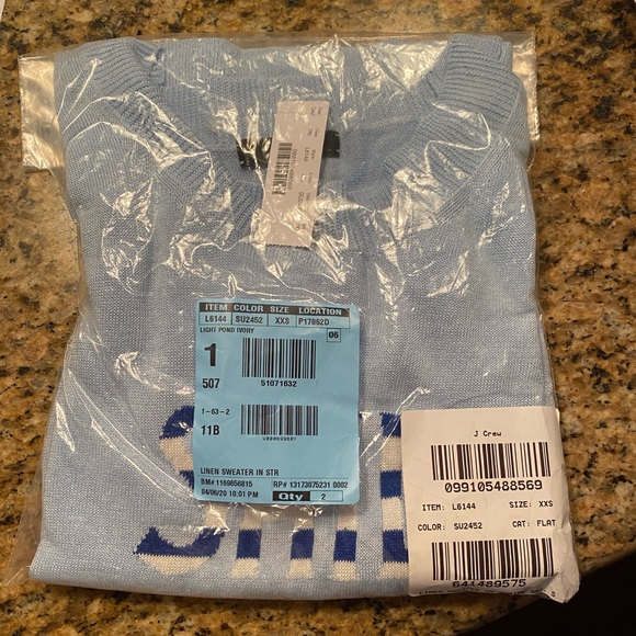 J Crew NWT Blue Sail Sweater - Picture 4 of 4